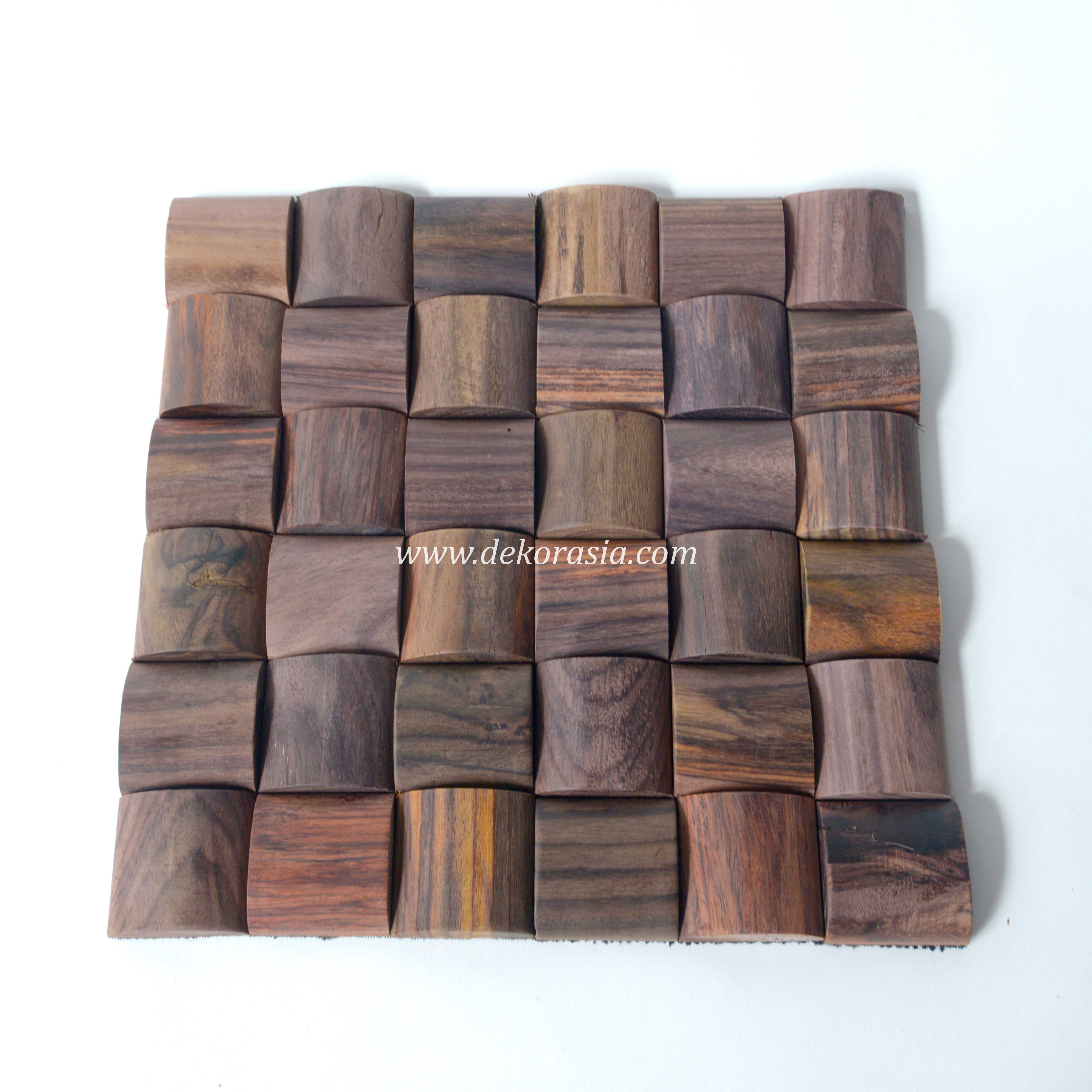 Wood Wall Cladding Log Rosewood, Natural Wood Wall Cladding